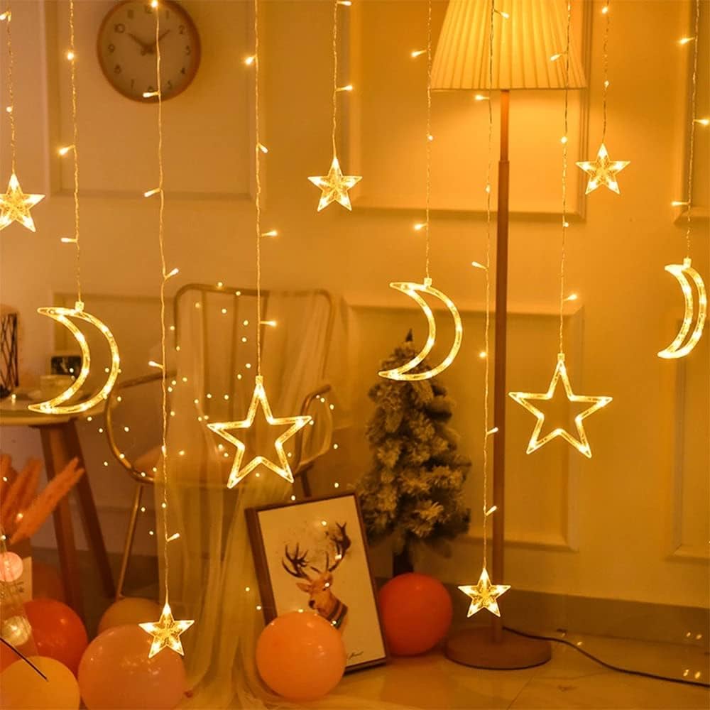 STAR & MOON FAIRY LIGHT WARM