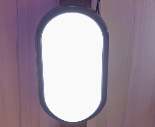OUTDOOR LIGHT ON103 15W LED WHITE OVAL (BLACK COATING)