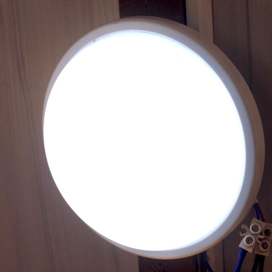 OUTDOOR LIGHT ON104 15W LED WHITE ROUND