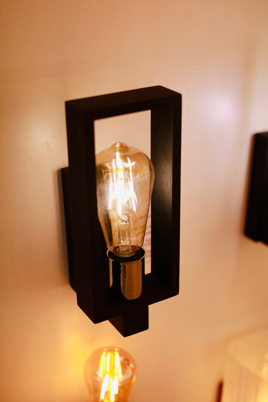 WALL LIGHT W216 RECTANGLE BLACK