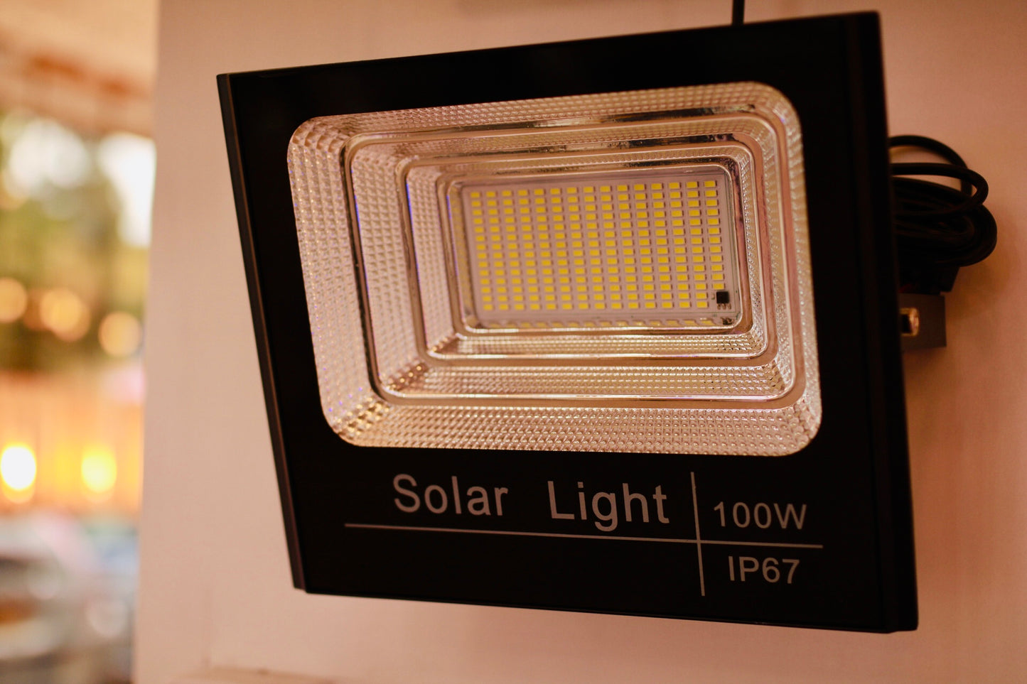 FLOODLIGHT 100W WH SOLAR
