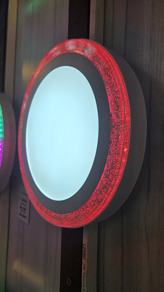 PANEL LIGHT (18+6W) LED JELLY RED ROUND