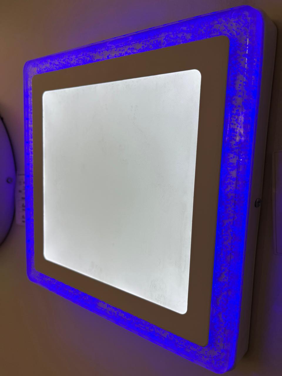 PANEL LIGHT (18+6W) LED JELLY BLUE SQUARE