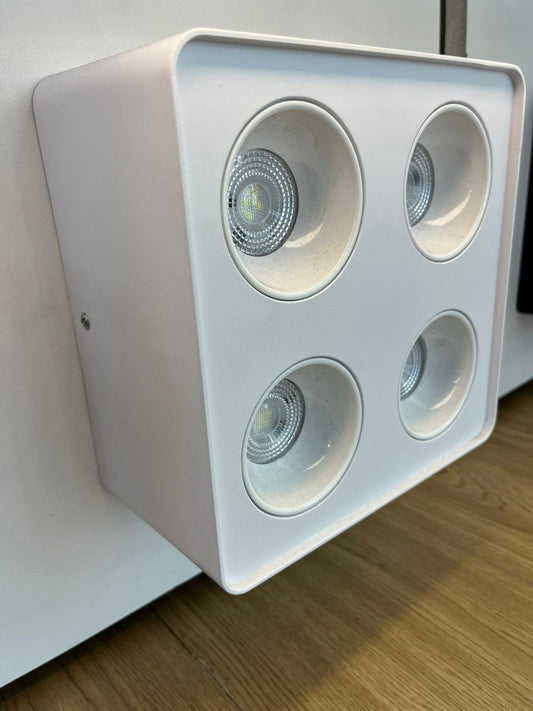 4 EYES SQ WHITE DOWNLIGHT SPOT