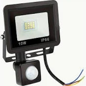 FLOODLIGHT SENSOR 10W WH